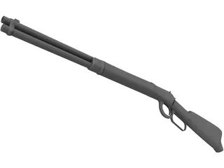 Winchester Rifle 3D Model preview