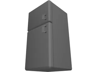 Refrigerator Old 3D Model preview