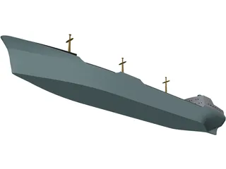 Cargo Ship 3D Model preview