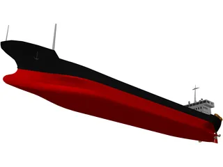Cargo Ship 3D Model preview