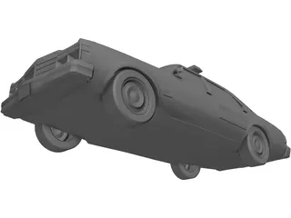 Chrysler LeBaron Police Cruiser 3D Model preview