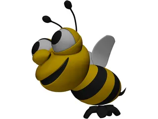 Bee Cartoon 3D Model preview
