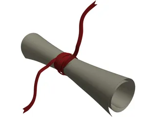 Diploma 3D Model preview
