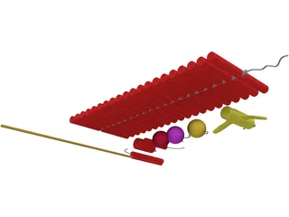 Fireworks 3D Model preview