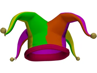 Jester Cap 3D Model preview