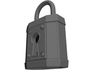 Padlock 3D Model preview