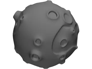 Toon Asteroid 3D Model preview