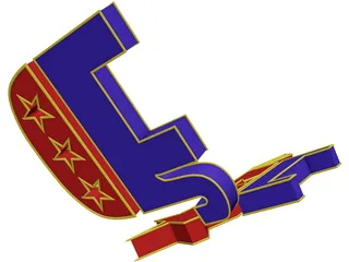 U.S. Political Symbols 3D Model preview