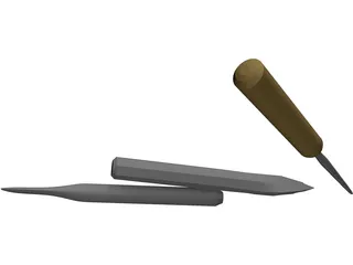 Chisels 3D Model preview