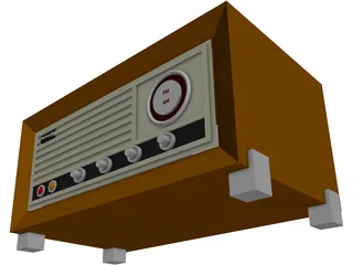 Old Radio 3D Model preview