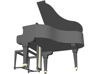 Piano 3D Model preview