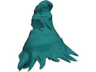 Ghost Head 3D Model preview