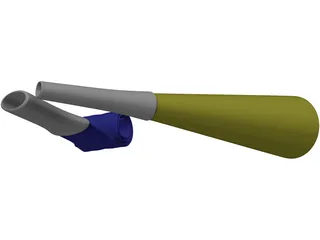 Party Blowers 3D Model preview