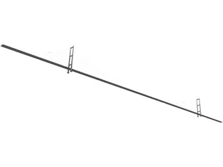 Messina Bridge 3D Model preview