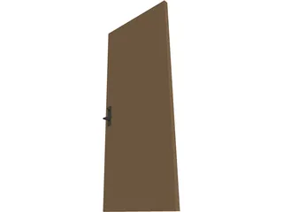 Door and Handle 3D Model preview