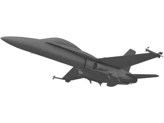 F/A-18C Super Hornet 3D Model preview
