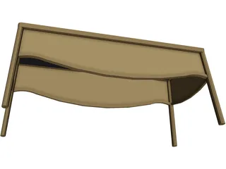 Garden Table 3D Model preview