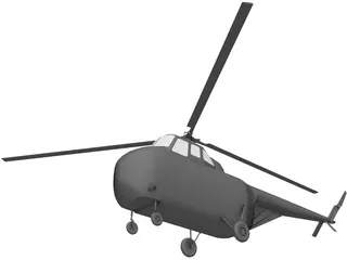 Sikorsky H-19 Chickasaw 3D Model preview
