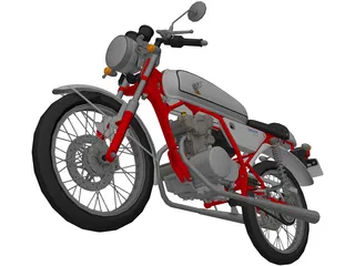 Honda Dream 50 3D Model preview