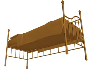 Bed Iron 3D Model preview