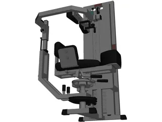Fitness Bench 3D Model preview
