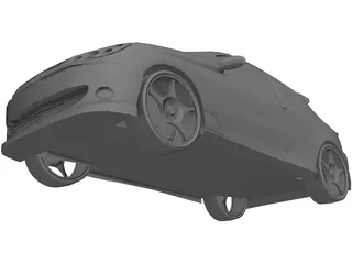 Peugeot 206 [Tuned] 3D Model preview