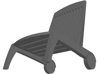 Swimming Pool Chair 3D Model preview