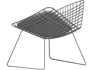 Chair Bertoia 3D Model preview
