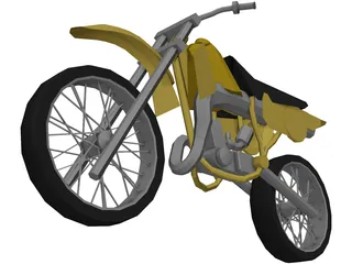 Kawasaki KX-80 (1982) 3D Model preview