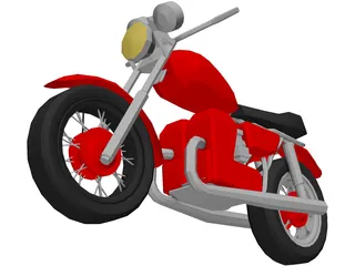 Yamaha 650 (1976) 3D Model preview