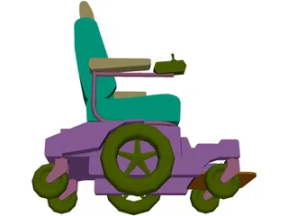 Pronto Wheelchair 3D Model preview