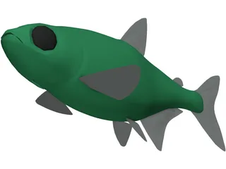 Neon Tetra 3D Model preview