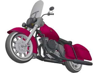 Harley-Davidson Glide 3D Model preview