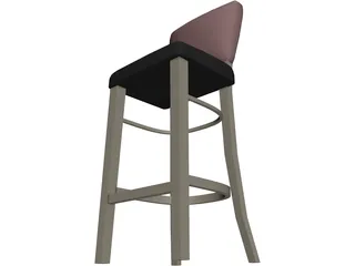 Stool Bar Princeton 3D Model preview