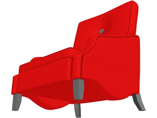 Chair Lounge Princeton 3D Model preview