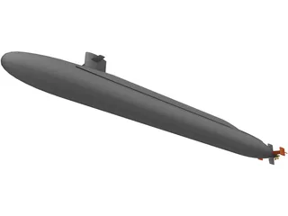 USS Ohio 3D Model preview