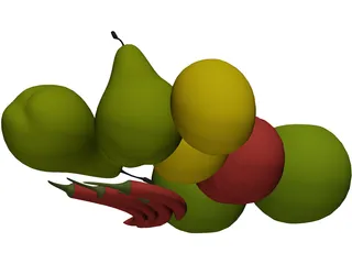 Fruits and Vegetables 3D Model preview