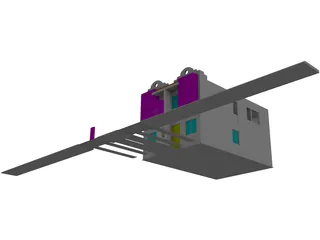 House Duplex 3D Model preview