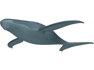 Whale Funny 3D Model preview