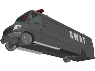 SWAT Truck 3D Model preview