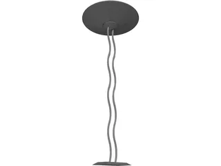 Lamp Floor Wave 3D Model preview