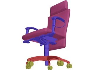 Chair Arms Exec 3D Model preview