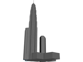 Petronas Twin Tower 3D Model preview