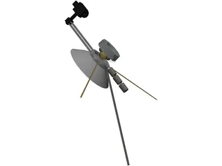 Mariner Space Probe 3D Model preview