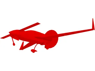 Rutan VariEze 3D Model preview