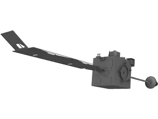 Satellite GOES 3D Model preview