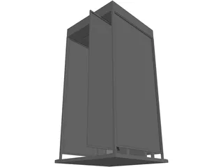 Phone Booth Japanese 3D Model preview