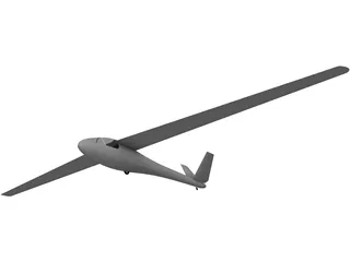 Segelfliegen Glider 3D Model preview