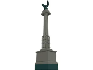 Prospect Park Entry Pillar 3D Model preview