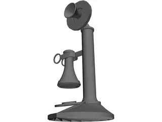 Candlestick Telephone 3D Model preview